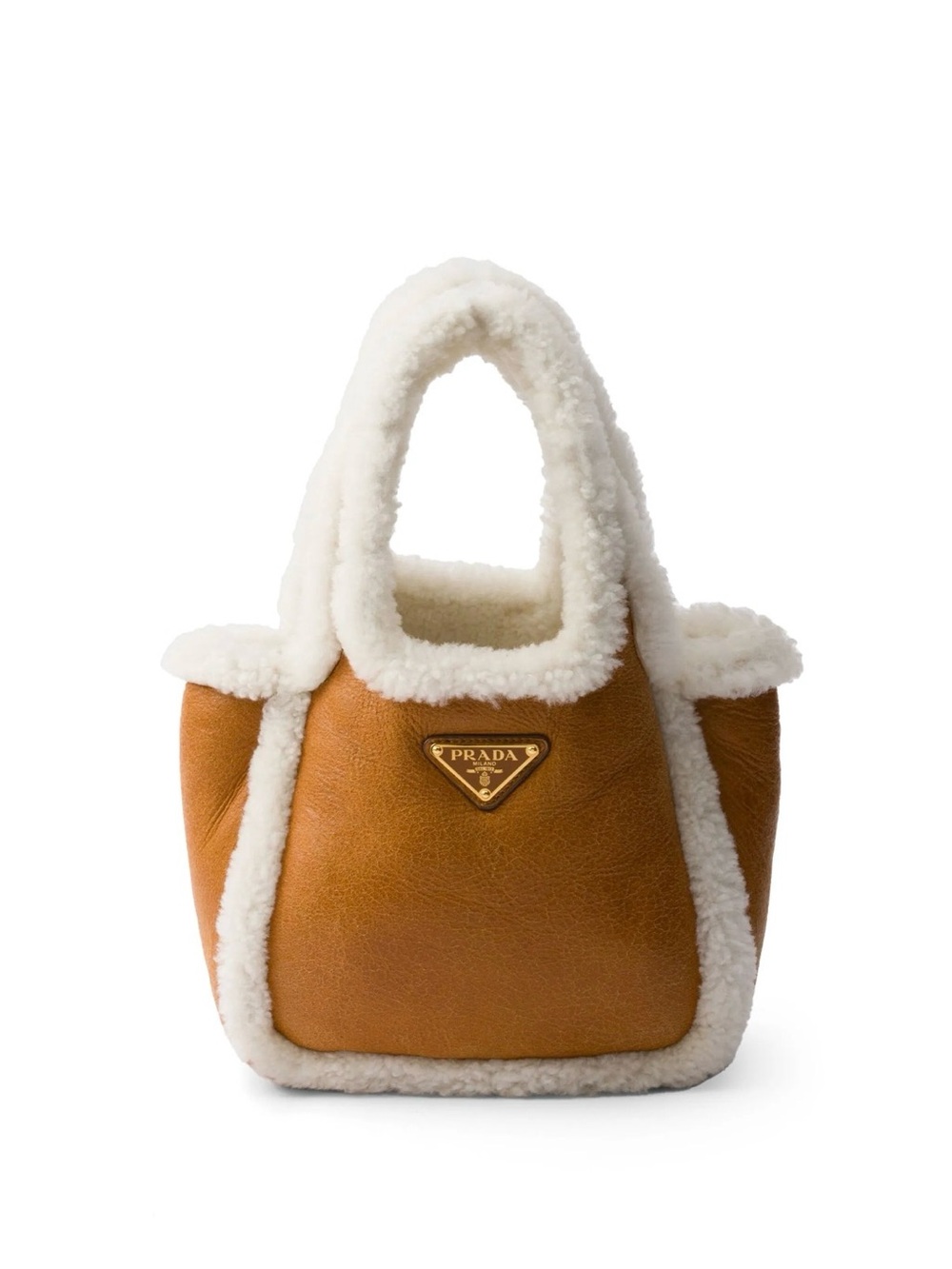 Brand new! Prada shearling mini bag